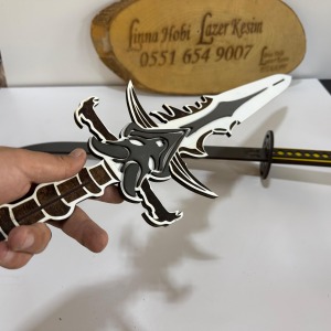 Dekoratif Ahşap Kılıç | Cosplay ve Süs Eşyası – Linna Baskı